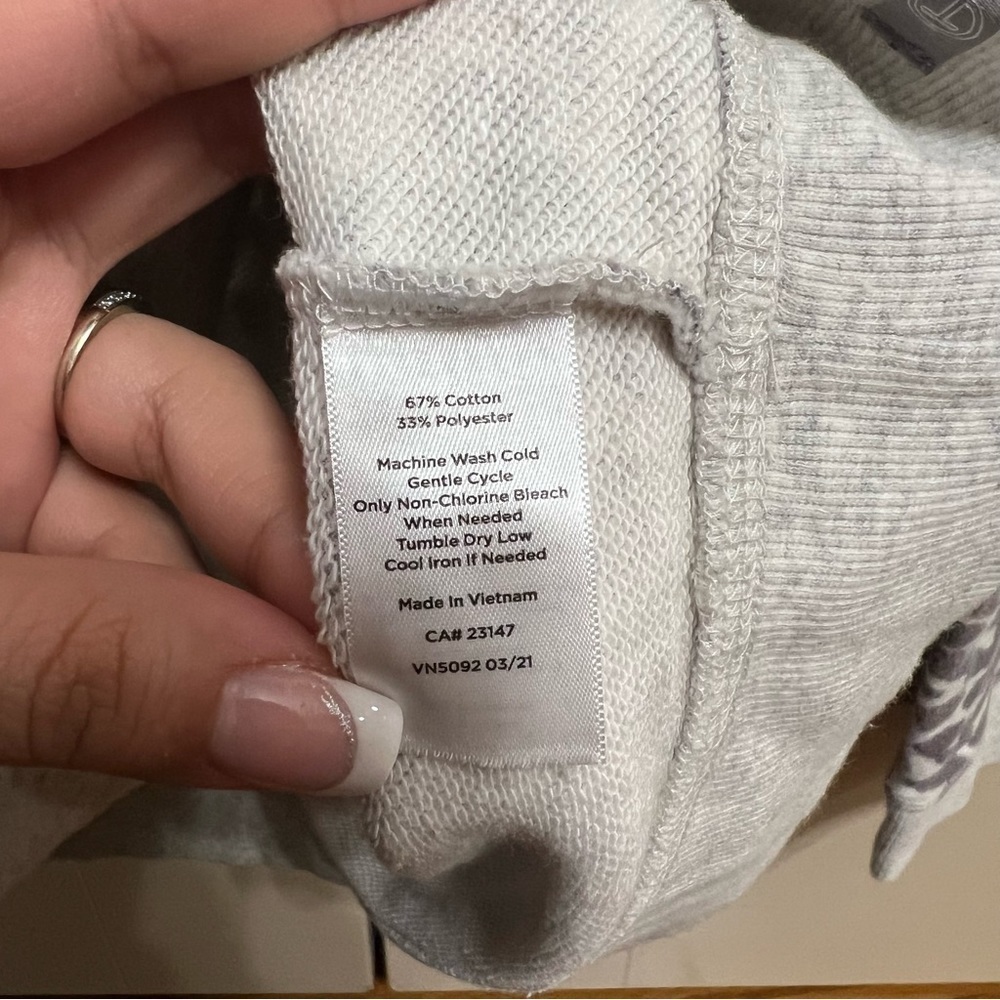 T by Talbots Classic French Terry Cheetah Sweatshirt Size Small - Picture 7 of 11